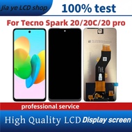 For Tecno Spark 20 20C 20 Pro KJ5 KJ6 BG7 BG7n LCD Display Touch Screen Replacement
