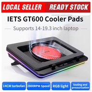 IETS GT600 Gaming Laptop Cooler Pads | Powerful Turbo-Fan RGB Laptop Cooler | Maintain Gaming Laptop