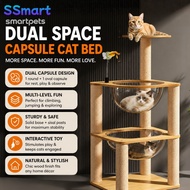 Smartpets Dual Space Capsule Cat Bed Integrated Enlarged Space Capsule Multi-layer Cat House