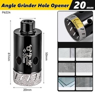 Diamond Hole Saw 20mm-60mm M10 Shank Diamond Core Drill Bit Angle Grinder Hole Opener for Tile Grani