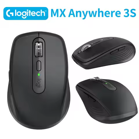 Logitech MX Anywhere 3S Bluetooth Mouse – Compact, Ergonomic, Custom Buttons, High-DPI
