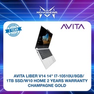 AVITA LIBER V14 14" AVT-NS14A8ANR57  LAPTOP- (I7-10510U, 8GB, 1TB SSD, WINDOWS 10, 2 YEARS WARRANTY)