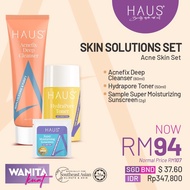 Set Jerawat HAUS Skin Solution Set Acne Skin set by Haus Skin Haus Cosmetics