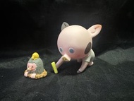 Popmart BG熊 Green Cow Garden- Woo 與土撥鼠