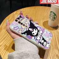 เคส JIUMOO สำหรับ OPPO Reno 2 Reno2 F เคสซิลิโคนลายการ์ตูน Kuromi เคสโทรศัพท์ด้านดีไซน์ใหม่ฝาปิดเลนส์เต็มรูปแบบกล้องถ่ายรูปกล่องกันกระแทก Softcase