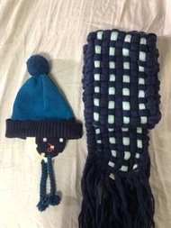 A la sha 毛帽+圍巾