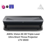 AWOL  LTV-3500 Pro 4K 3D TRIPLE LASER Ultra Short Throw Projector  space grey