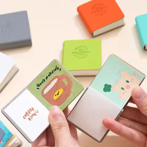 3Pcs Cute Mini Paintbook Compact Markbook Portable Cardboard Hand Ledger Pocket Picture Book Portabl