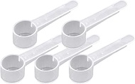 5 mL Plastic Measuring Packaging Scoop (= 5 cc/ = 1 teaspoon/ = 0.17 fl oz), Short Handle - to Measu