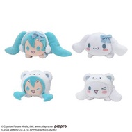 預訂 日本直送 初音未來 × 玉桂狗 趴姿毛公仔 初音未來 Cinnamoroll Hatsune Miku 冬季版 景品 包送港