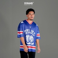 Shams wear Oversized Vortex White Jersey / Bloke Core / StreetWear / Unisex