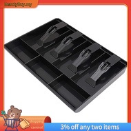 [In ]Cash Register Drawer -  Tray Replacement 4 Bill/3 Coin Cash Register Insert Tray,12.6 x 9.6 x 1
