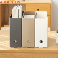 AUGUSTUS Folding Desktop Organizer Multifunctional 3 Color Paper Organizer Office Supplies Student Stationery Archives Contract A4 File Organizer Box