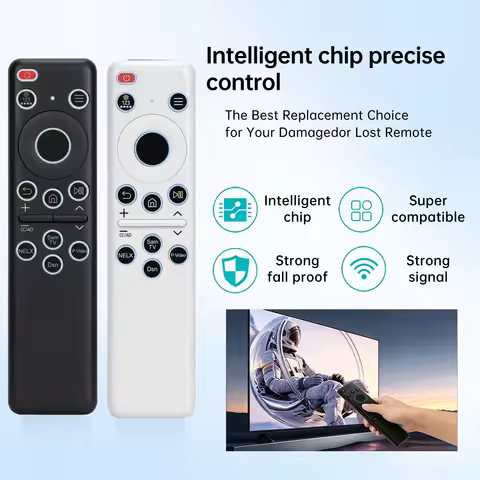 Illuminated Button Infrared Remote, Replacement for Samsung 4K 8K Smart TV CU8000 DU8000 QLED OLED U