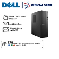 DELL SLIM ECS1250 DESKTOP PC ( I3-14100 8GD5 512SSD / W11H / OFFICE OPI )