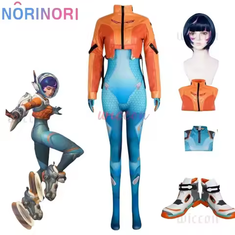 Overwatch 2 Juno Cosplay Costumes Wig Suit Fullset Shoes Support Hero Cloth Halloween Carnival Outfi