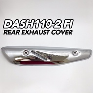 HONDA DASH110-2 FI REAR EXHAUST PROTECTOR (CHROME) MUFFLER EKZOS PIPE PROTECTOR COVER DASH1102FI DAS