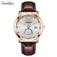 Sunlifex Jam Tangan Pria Original Anti Air Bisnis Kasual Klasik Tampilkan Tanggal Jam Tangan Cowok