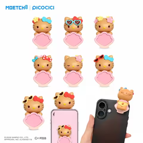 Official PICOCICI MOETCH Sanrio Hello Kitty Lets Go to The Beach Blind Box Fun Bean Phone Sticker Ch