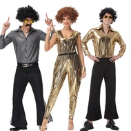 Hot sale Halloween European American disco Costume Adult Couple Costume 70s Retro disco Performance 