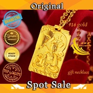 GD4 916 Gold Amulet Pendant Necklace Men's Domineering