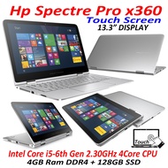 Refurbished HP Spectre Pro x360 G2, 2-in-1 Touchscreen Laptop, Core i5 6th Gen, Convertible Notebook