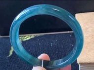 天然冰種翡翠玉鐲 A玉手鐲 玉鈪 • 冰種藍水翡翠福鐲