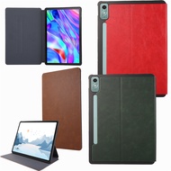 for Lenovo Xiaoxin Pad Pro 12.7 11 10.6 2024 Case PU Leather Flip TPU for Lenovo M10 Plus Gen3 3rd Case Tablet Caqa