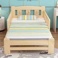 With Guardrail Single Bed Baby Solid Wood Children's Bed Splicing Bed Widening Simple Splicing Bed B
