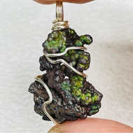 Leklai Pendant,  Natural Leklai Ore Stone,  Amulet,  Leklai,  lridescent Goethite  (LAA)