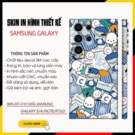 Samsung S22/S23/S24Ultra/Fold4/5/6/A43/A54/A55/A73 3M Skin Sticker |SK_PT122| Detailed CNC Cutting M