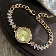 Jam Tangan Wanita Gelang Fashion Cewek Dengan Permata Gaya Trend Terbaru dan Elegan