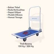 ORANGE 5238-150 PLATFORM HANDTRUCK TROLLEY 150KG FOLDABLE TROLLI GOODS TROLLEY HAND TRUCK 150 KG