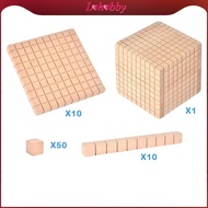 Lohobby Wooden Base Ten Blocks  Math Manipulative Math Games Early Math Learning Number of Blocks fo
