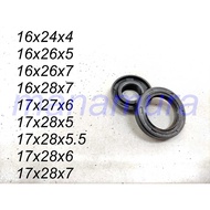 Oil Seal 16x24x4, 16x26x5, 16x26x7, 16x28x7, 17x27x6, 17x28x5, 17x28x5.5, 17x28x6, 17x28x7