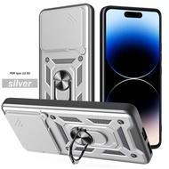 Casing For Vivo IQOO 13 5G IQOO13 Armor Ring phone case Car Magnetic Bracket Slide Window Hard Casin