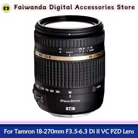 95% New Genuine For Tamron 18-270mm F3.5-6.3 Di II VC PZD (B008) Lens For Canon EF For Nikon F Mount