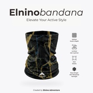 Elnino Multipurpose Headwear Mask Bandana Buff Outdoor Quick dryBANDO - Dark Yellow Texture