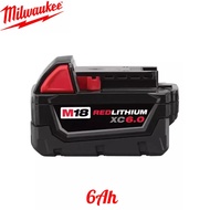 [ของแท้เดิม ต้นฉบับ] Milwaukee 18V 8.0AH แบตเตอรี่ลิเธียมความจุสูง แบตเตอรี่ลิเธียม 18650 ของเครื่อง