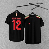 Tshirt Baju Jersey Custom Name Jersi Print Nama No Lelaki Perempuan Lengan Panjang Long Sleeve 2xs-7