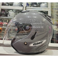 Helm Half Face GMT Original Double Visor Helem Motor SNI Murah Helmet Pria Wanita Dewasa