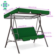 3 Seat Swing Canopies Seat Cushion Cover Set Patio Swing Chair Waterproof Garden Garden Waterproof Patio Swing Chair Hammock Replacement