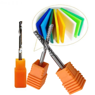 อุปกรณ์คาร์ไบด์ Single Flute Single End Mill Cnc Router Bitสําหรับเครื่องดนตรี  ดอกสว่านเร้าเตอร์การ