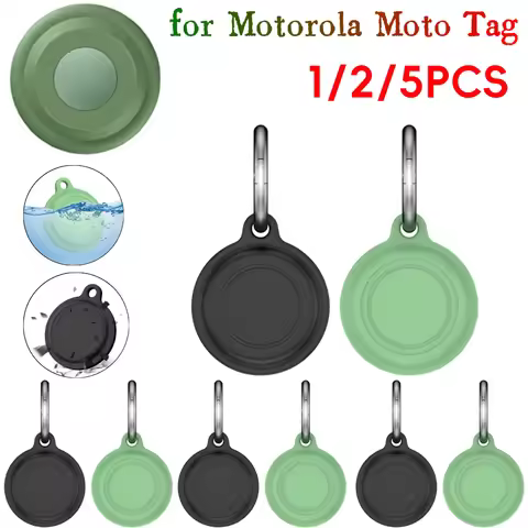 for Motorola Moto Tag Silicone Protective Case Smart Tracker Case Waterproof Tag Holder Key Ring for