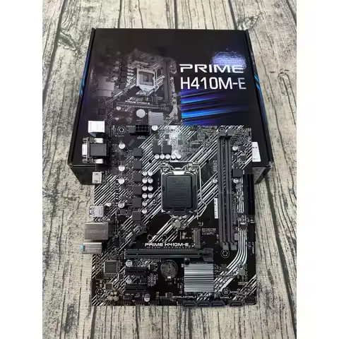 Used H410M-E Motherboard Support 10th Gen CPU M.2 HDMI Port for ASUS