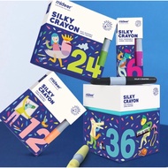 Zoetoys Mideer - Washable Silky Crayon 6 ct. 12 24 colors | Safe Crayons Body Face Painting | Find a