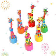 Lovely flexible wooden ferris wheel giraffe toy for baby DQH