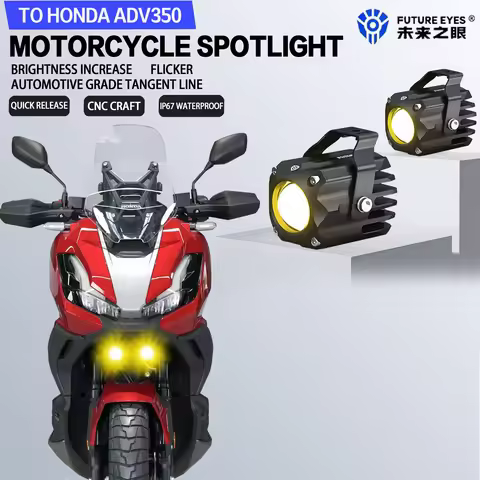 Future Eyes F150S For Honda ADV350 Auxiliary Light Mini Motorcycle LED Spotlight Hidden Night Safety
