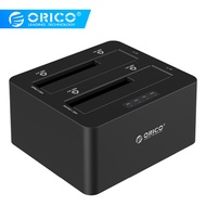 ORICO USB 3.0 to SATA Hard Drive Case Dual Bay External HDD Docking Station for 2.5 3.5 HDD/SSD Dupl