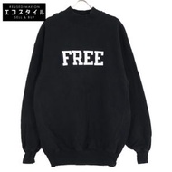 Balenciaga [日本國內官方商品] 652981 UNIFIT FREE 貼布做舊高領衛衣 / XXS
